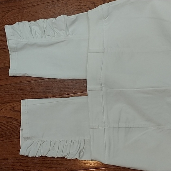 INC International Concepts White Crop Pants with Ankle Detail  14 - Picture 7 of 11